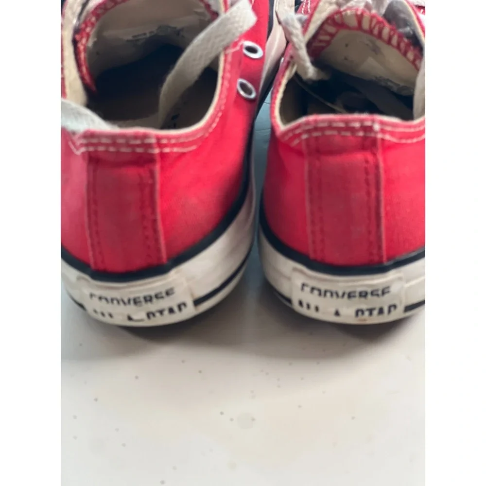 Converse Red Shoes Youth Sz 13 &‎ Revolution Black Shoes Sz 01 Sneakers Bundle
